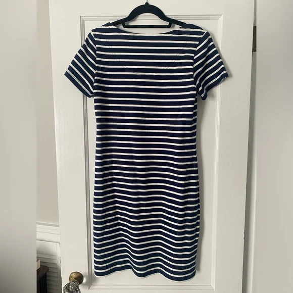 Joules Riviera Dress - Striped round neck 100% cotton dress - US6 /UK10 - Picture 4 of 12